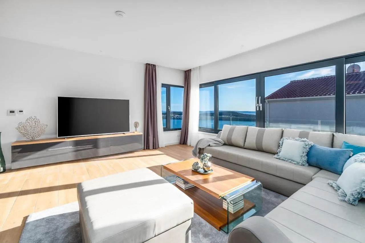 New Villa Astera -Heated Pool, 4 Bedrooms, And Sea Views Seget Vranjica Croatia