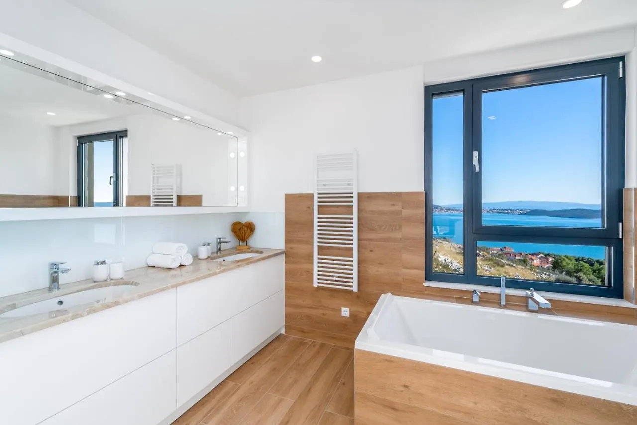 New Villa Astera -Heated Pool, 4 Bedrooms, And Sea Views Seget Vranjica Croatia